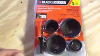 Black and Decker Assorted Hole Saw Set [upl. by Harold614]