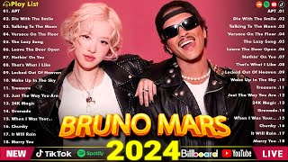 Bruno Mars Songs Playlist 2024  The Best Of Bruno Mars  Greatest Hits Full Album 2024 [upl. by Trill]