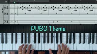 PUBG Theme  Sheet Music  Piano [upl. by Nnaitsirk]