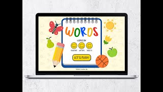 Words PDF Interactive Game [upl. by Westberg379]