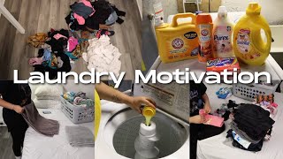 ALL DAY LAUNDRY MOTIVATION 🧺  7 LOADS  FAMILY OF FOUR LAUNDRY ROUTINE 2024 [upl. by Kared]