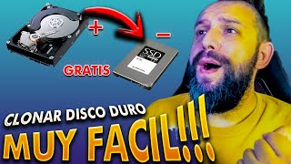 COMO CLONAR DISCOS DUROS SSD 🏆 GRATIS y Muy FACIL 2022 [upl. by Uyekawa950]