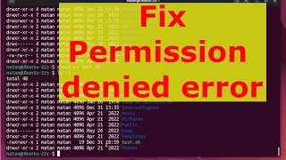 How to fix Permission Denied Error in the Terminal and Command Prompt [upl. by Eilerua330]