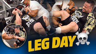 THE MOST INTENSE LEG DAY EVER  Fabrício Moreira Brazilian War Tank [upl. by Jenks]