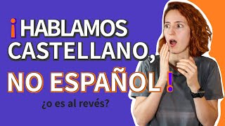 🇪🇸 Diferencia entre español y castellano  ✅ ¿Qué es más correcto❌ [upl. by Crescint]