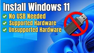 Install Windows 11 24H2 Without a USB Drive – Quick amp Easy Method [upl. by Ynnattirb]