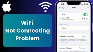 How to Fix WiFi Connecting Problems on iPhone iOS 18  WiFi No Internet Connection [upl. by Tikna]