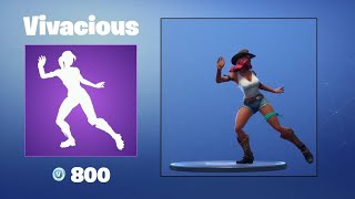 BUYING THE VIVACIOUS RARE EMOTE IN FORTNITE [upl. by Carrick441]