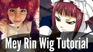 ♥ Mey Rin Wig Cutting and Styling Tutorial  Kuroshitsuji Black Butler 黒執事 ♥ [upl. by Notlimah]