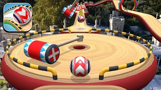 Rolling Balls 3D Sky Race Speedrun Gameplay Levels 1718 [upl. by Pincince]