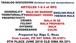 Articles 123 of the Revised Penal Code Book 1 RPC Tagalog Discussion [upl. by Eng818]