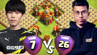 World Champion Player vs Sumit 007 in Clash of Clans [upl. by Wiltshire]