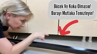 Mutfak Dolabı Altı Temizliği  Açılıyorsa Mutlaka Temizleyin [upl. by Arraes923]