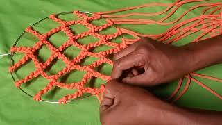 how to make macrame dream catcher wall hanging Sneha creation [upl. by Cate]