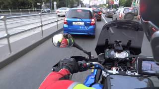 По пробкам Москвы на туристическом мотоцикле Yamaha XT1200Z Super Tenere [upl. by Meill]