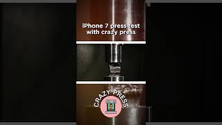 iPhone 7 press test with crazy press crazypress experiment diy crushingtest pingpong press [upl. by Darb]