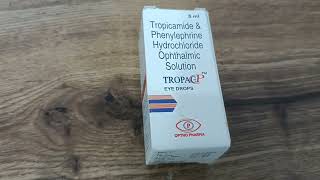 Tropicamide and phenylephrine eye drop  Optometry solution [upl. by Akitnahs]