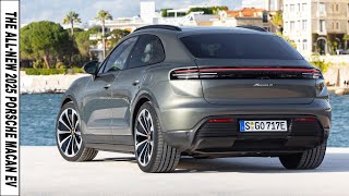 2025 Porsche Macan EV in Aventurine Green Metallic – Potent Compact SUV [upl. by Ivey]