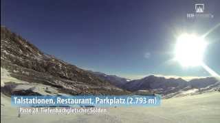 Tiefenbachgletscher Sölden Kamerafahrt Piste 38 [upl. by Aynam]