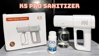 K5 Pro Nano Spray Machine Disinfectant Sanitizer Unboxing and Review [upl. by Sicnarf]