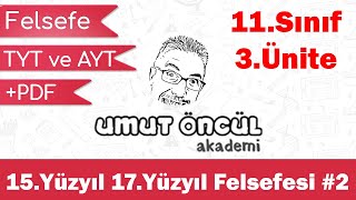 Felsefe  11Sınıf  3Ünite  15Yüzyıl 17Yüzyıl Felsefesi 2  PDF [upl. by Zined]