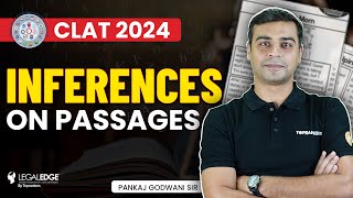 Inference of Passage for Logical Reasoning and English Language  CLAT 2024 Preparation [upl. by Tarttan]