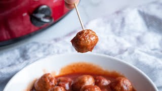 5Ingredient Cranberry Meatballs [upl. by Cis584]