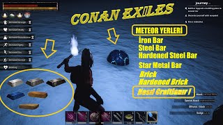 🔴 Conan Exiles  İron Steel Hardened StarMetal Bar Ve Brickler Nasıl Yapılır [upl. by Procto]