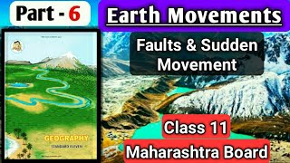 Chapter 1 Earth Movements  Types Of Fault  Sudden Movement Class 11th Geography Maharashtra Board [upl. by Yovonnda]