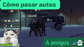 como pasar autos a amigos en gta 5 online [upl. by Ytsirt]