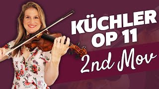 Küchler Concertino op 11 2nd Mov violin play along [upl. by Rainer195]