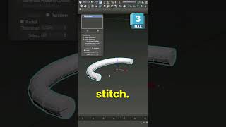 Array Modifier for Perfect Sofa Stitching in 3ds Max [upl. by Rabkin]