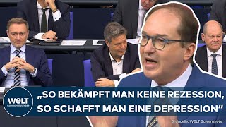 KRISE IN DEUTSCHLAND Jahreswirtschaftsbericht ist quotBankrotterklärung der AmpelRegierungquot [upl. by Fawn]