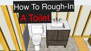 How To RoughIn a Toilet with Dimensions [upl. by Yeslaehc]