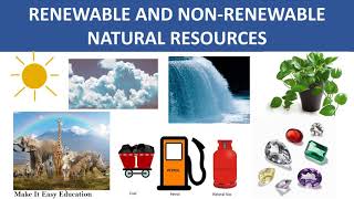 RENEWABLE AND NON RENEWABLE RESOURCES  NATURAL RESOURCES  SCIENCE EDUCATIONAL VIDEO FOR CHILDREN [upl. by Urata]