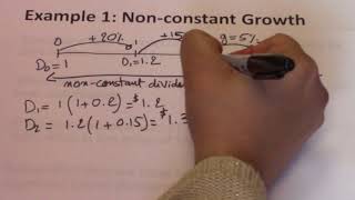 6 Nonconstant dividends Example 1 [upl. by Milton]