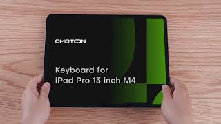 OMOTON iPad PRO 13 2024 M4 Magic Keyboard Tastatur with Backlight UKUSDE [upl. by Artap467]