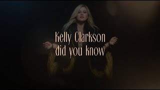 Kelly Clarkson  did you know Official Lyric Video [upl. by Noni]