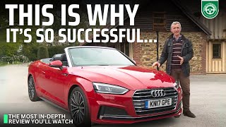 Audi A5 Cabriolet 2017 Expert Review  Hard to beat The Audi ICON [upl. by Eiramait]