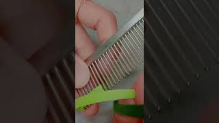 paper quilling leaves for beginners using comb quillingart papercraft diy [upl. by Krischer]