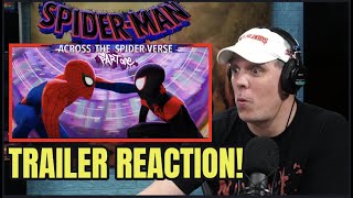 SPIDERMAN ACROSS THE SPIDERVERSE Trailer 2 REACTION  Miles Morales [upl. by Enedan]