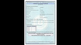 west bengal professional tax certificate download [upl. by Kayle97]