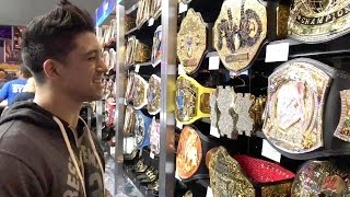 Check out the WrestleMania Superstore with TJ Perkins [upl. by Rovner]