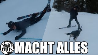 Ich fahre mit meinem Hund Ski [upl. by Cassius]