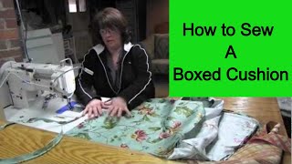 How To Sew A Boxed Cushion [upl. by Lubin]