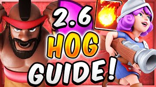 HOW TO MASTER 26 HOG RIDER Pro Tips amp Tricks — Clash Royale [upl. by Edyak]