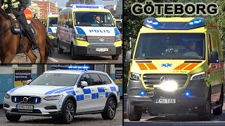 GothenburgGöteborg Police Fire Department Ambulance collection part 3 [upl. by Adnara]