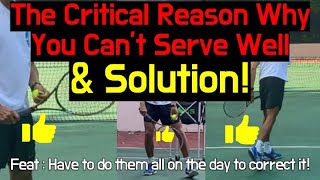 THE CRITICAL REASON WHY YOU CANT SERVE LIKE PRO FEAT HAVE TO DO THESE SOLUTION ON THE DAYJPTA [upl. by Yekciv700]