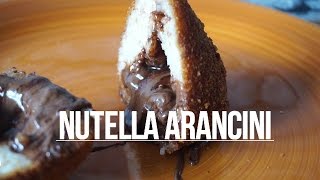 Nutella treats Arancini Rice Ball [upl. by Yarod521]