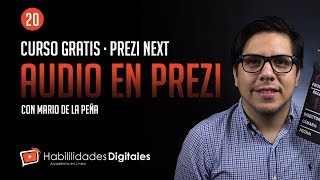 Curso De Prezi · GRATIS · Cómo Insertar Audio y Narración en Prezi Next [upl. by Yoong]